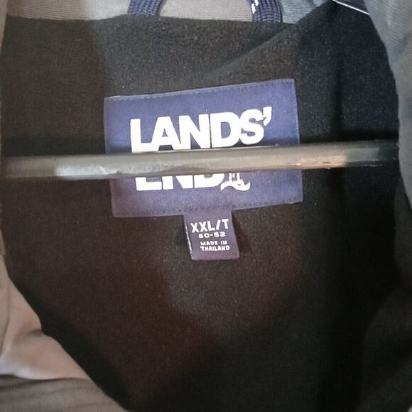 Lands End Jacket Mens XXL/T 50-52 Gray Detachable Hood - Picture 4 of 11